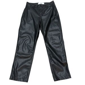 Hollister Black Faux Leather Ultra High Rise Pants Size 29/ 9R